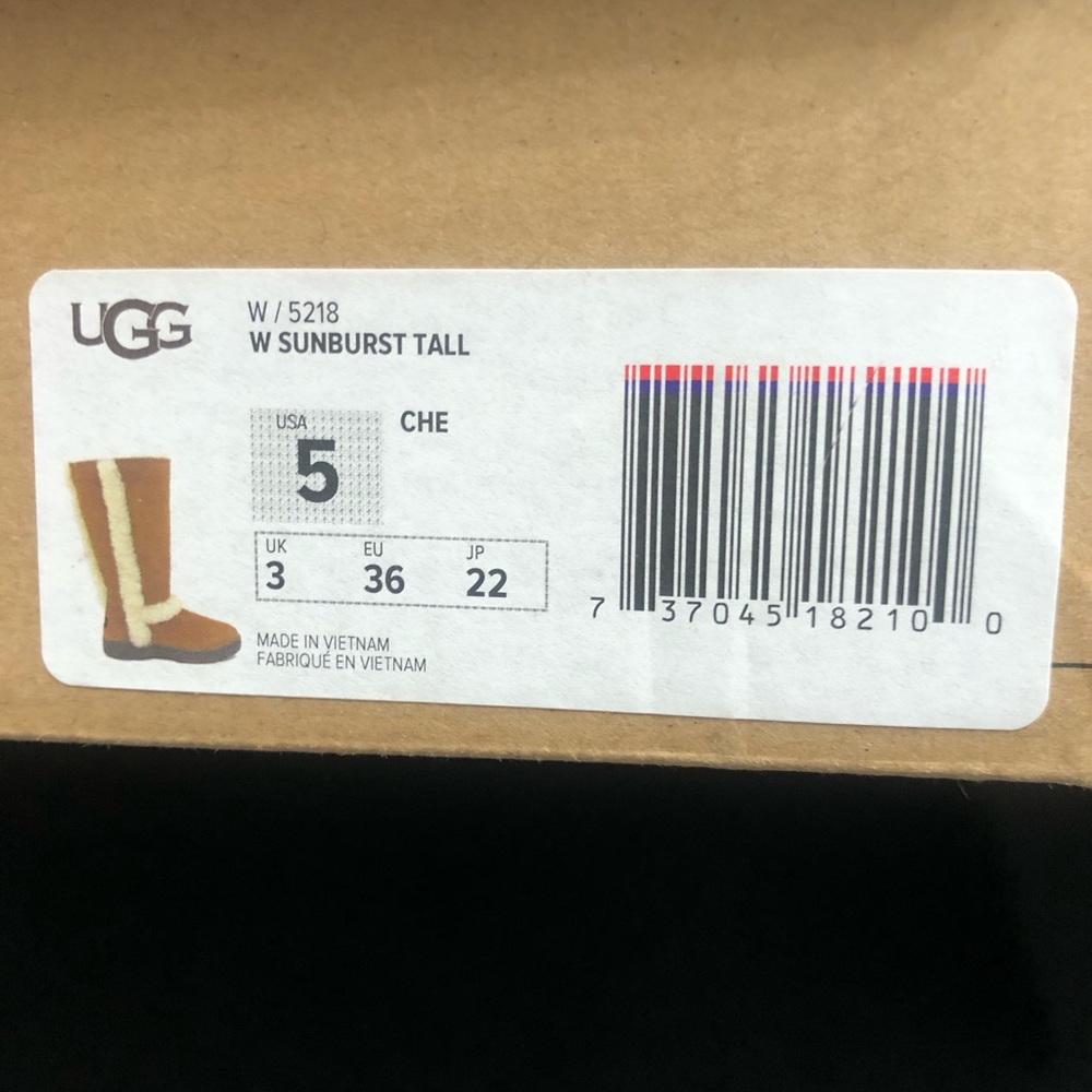 New Ugg Sunburst tall size 5